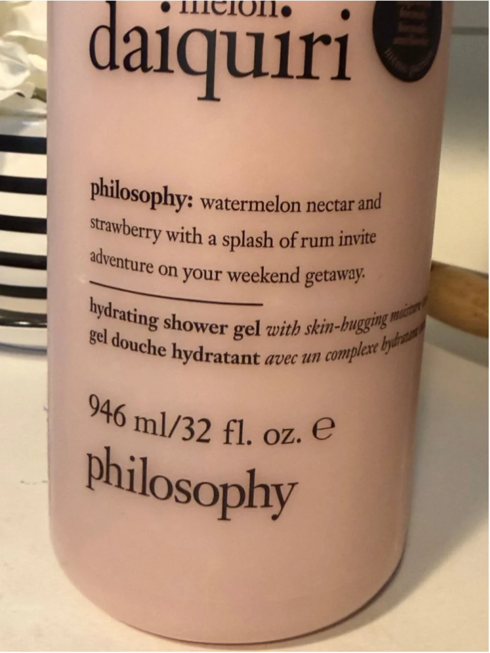 New PHILOSOPHY MELON DAIQUIRI Shampoo Shower Gel 32oz